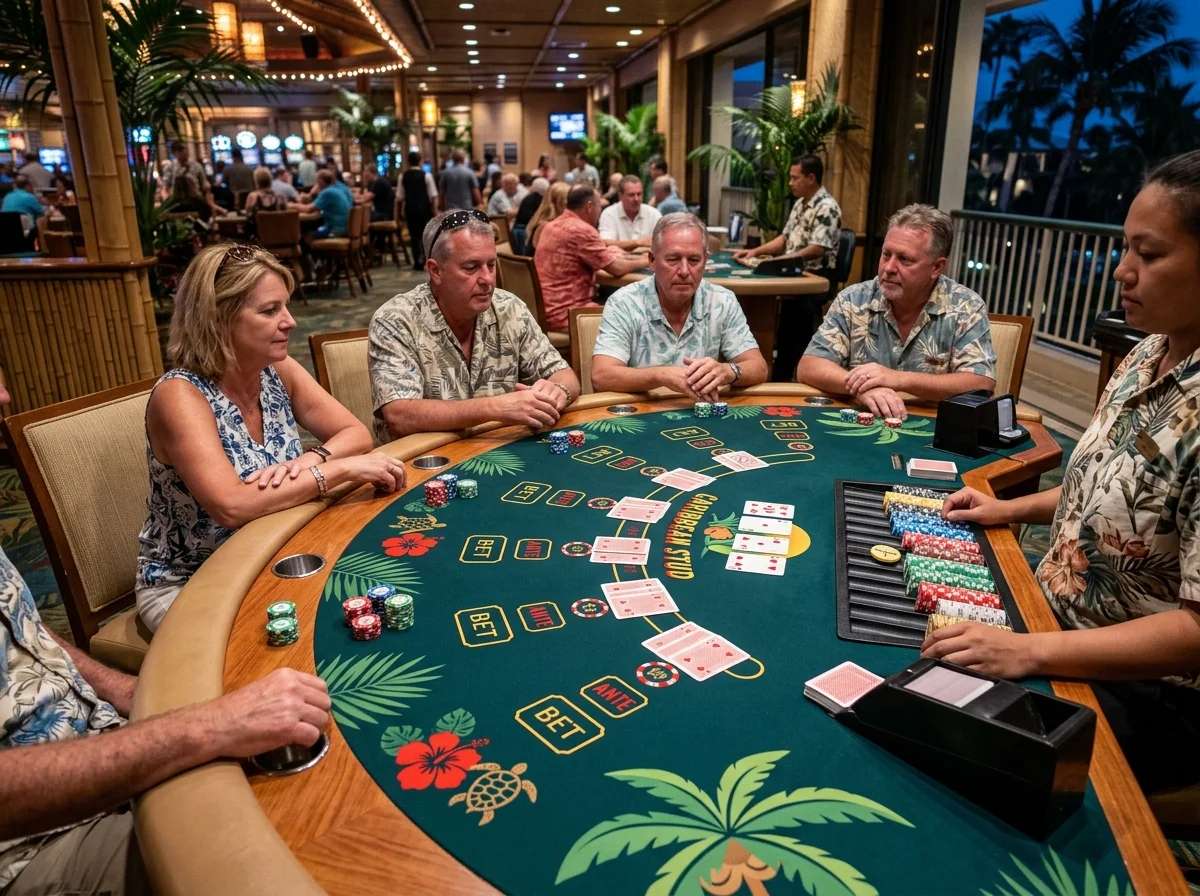 Table Poker Caribbean at Slotsgallery